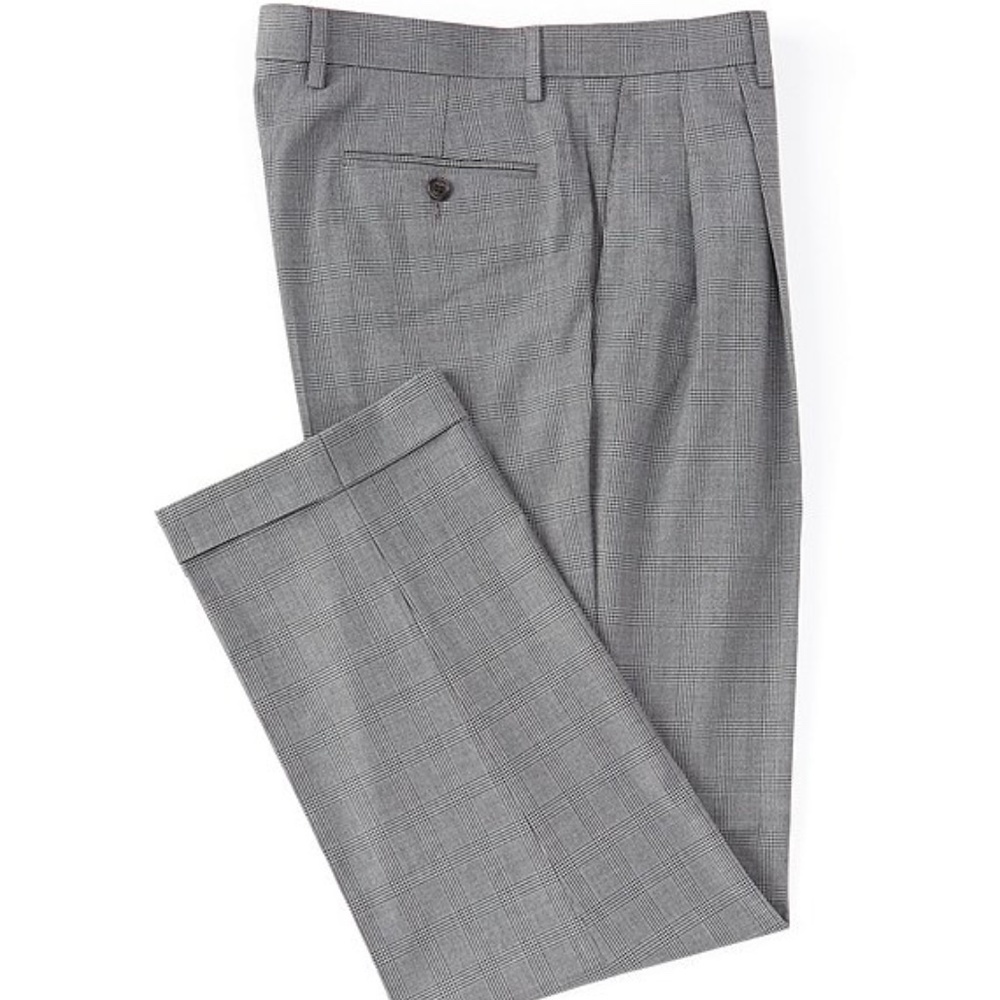 Ralph Ralph Lauren Pleated Plaid Cuffed Pants